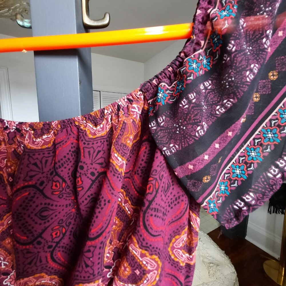 Midi Boho inspired romantic dress, with empire waist, Monteau - Picture 7 of 8